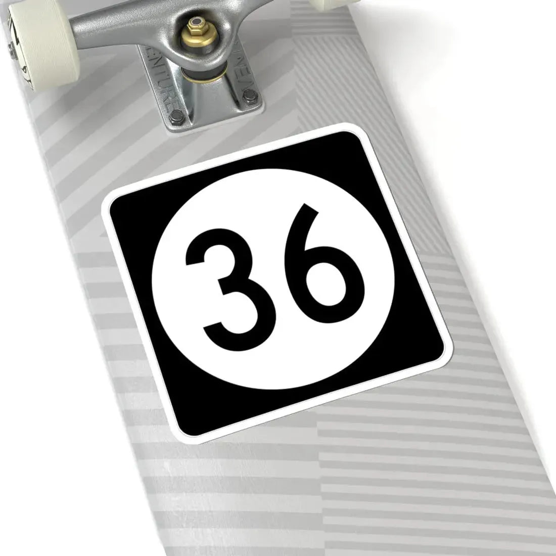 Iowa 36 (Iowa) (Road Sign) STICKER Vinyl Kiss-Cut Decal - The Sticker Space