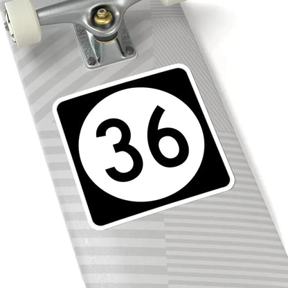 Iowa 36 (Iowa) (Road Sign) STICKER Vinyl Kiss-Cut Decal - The Sticker Space