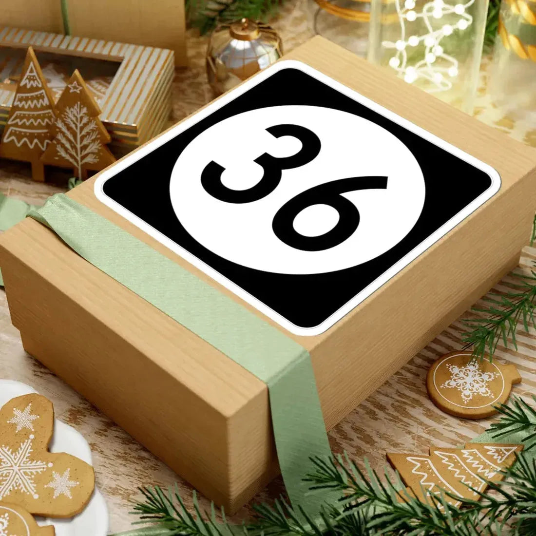 Iowa 36 (Iowa) (Road Sign) STICKER Vinyl Kiss-Cut Decal - The Sticker Space