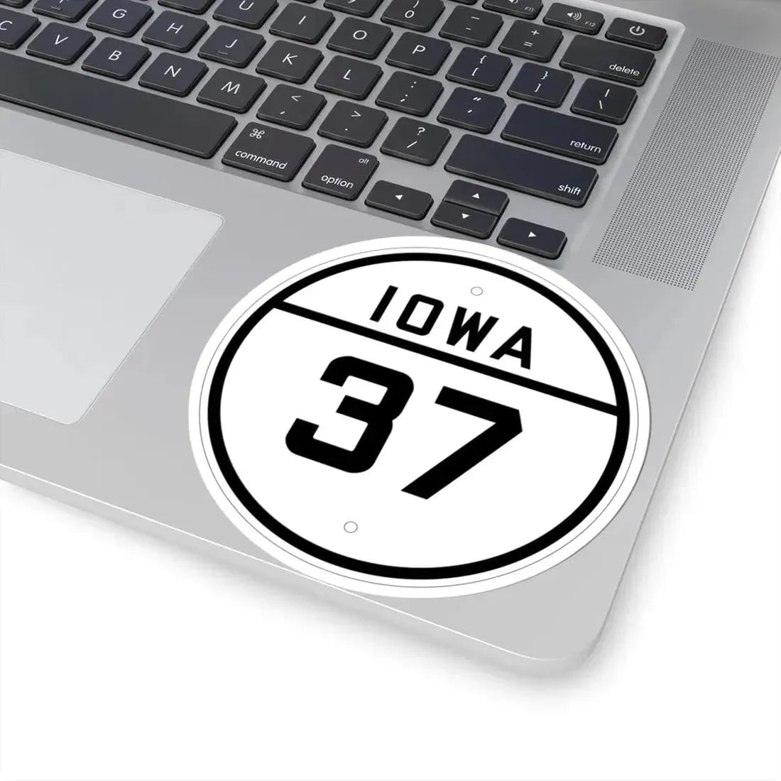 Iowa 37 1926 (Iowa) (Road Sign) STICKER Vinyl Kiss-Cut Decal - The Sticker Space
