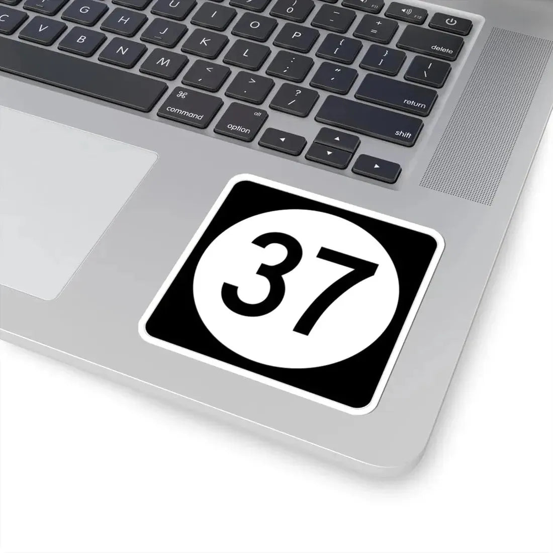 Iowa 37 (Iowa) (Road Sign) STICKER Vinyl Kiss-Cut Decal - The Sticker Space