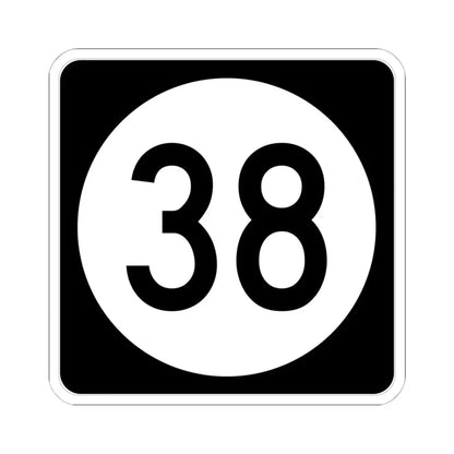 Iowa 38 (Iowa) (Road Sign) STICKER Vinyl Kiss-Cut Decal 6 Inch White - The Sticker Space