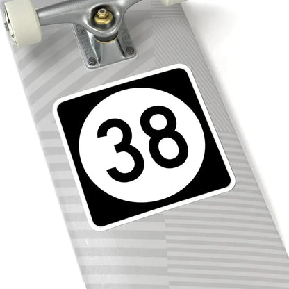 Iowa 38 (Iowa) (Road Sign) STICKER Vinyl Kiss-Cut Decal - The Sticker Space
