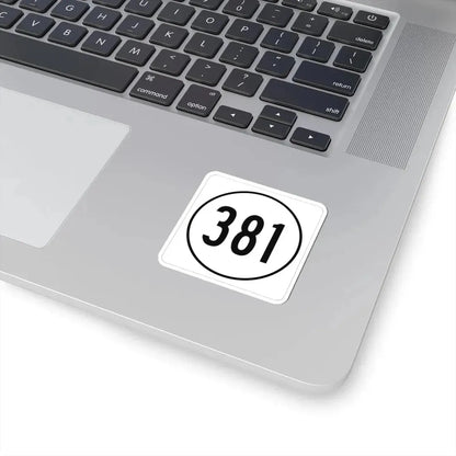 Iowa 381 1948 (Iowa) (Road Sign) STICKER Vinyl Kiss-Cut Decal - The Sticker Space