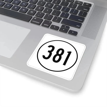 Iowa 381 1948 (Iowa) (Road Sign) STICKER Vinyl Kiss-Cut Decal - The Sticker Space