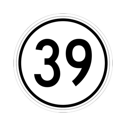 Iowa 39 1950 (Iowa) (Road Sign) STICKER Vinyl Kiss-Cut Decal 6 Inch White - The Sticker Space