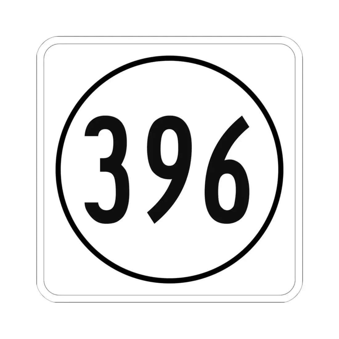 Iowa 396 1948 (Iowa) (Road Sign) STICKER Vinyl Kiss-Cut Decal 6 Inch White - The Sticker Space