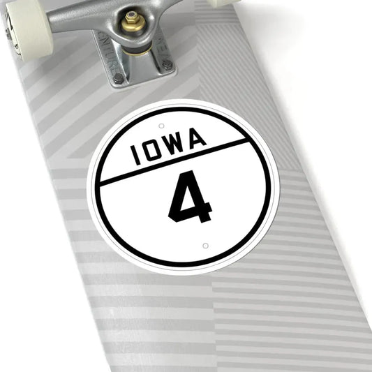 Iowa 4 1926 (Iowa) (Road Sign) STICKER Vinyl Kiss-Cut Decal - The Sticker Space