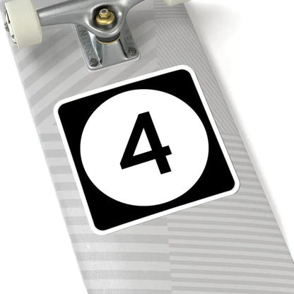 Iowa 4 (Iowa) (Road Sign) STICKER Vinyl Kiss-Cut Decal - The Sticker Space