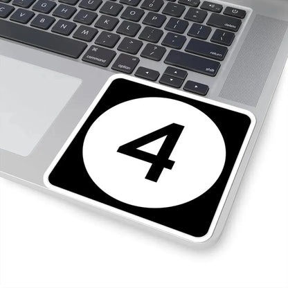 Iowa 4 (Iowa) (Road Sign) STICKER Vinyl Kiss-Cut Decal - The Sticker Space