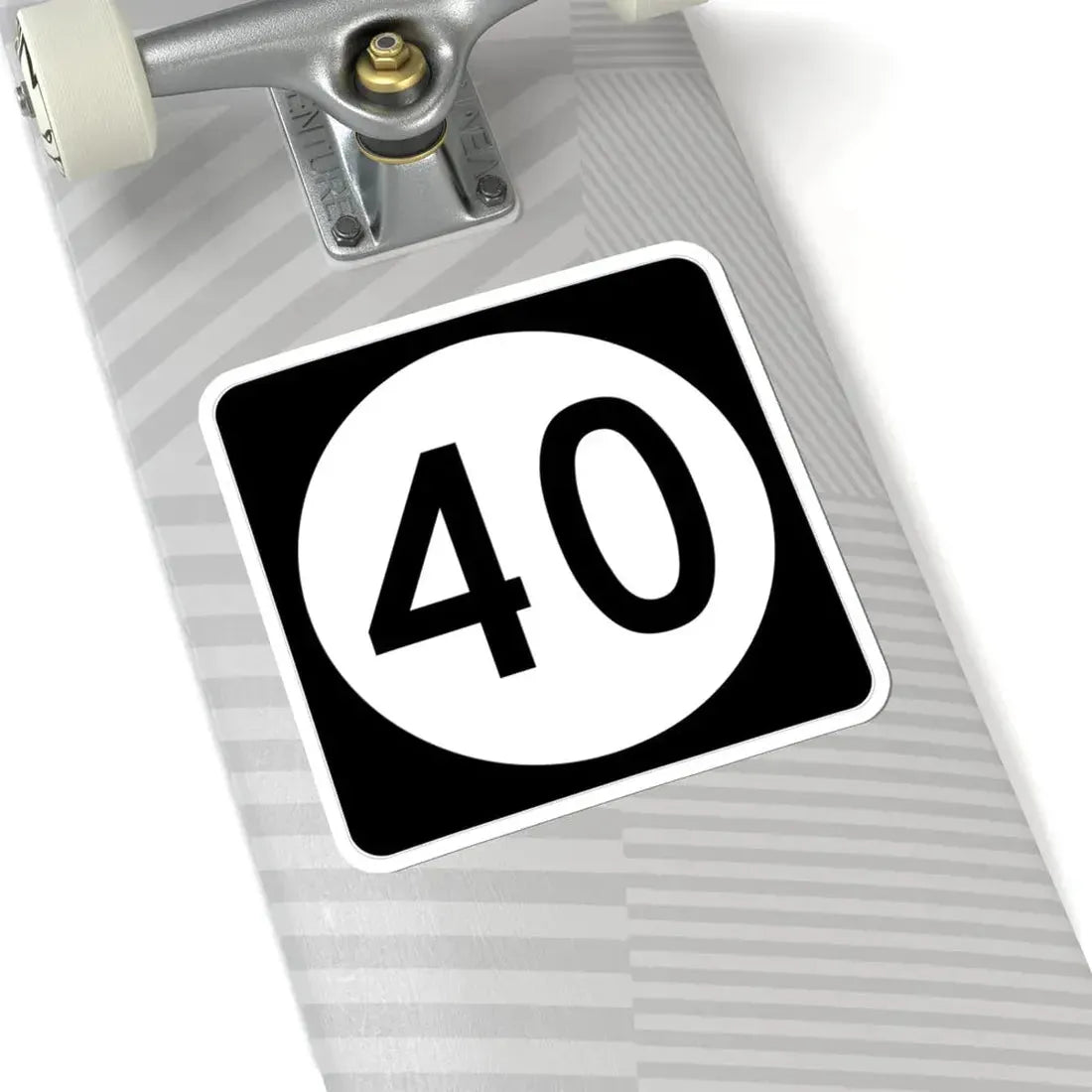 Iowa 40 (Iowa) (Road Sign) STICKER Vinyl Kiss-Cut Decal - The Sticker Space