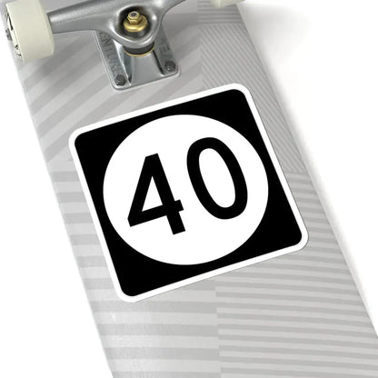 Iowa 40 (Iowa) (Road Sign) STICKER Vinyl Kiss-Cut Decal - The Sticker Space