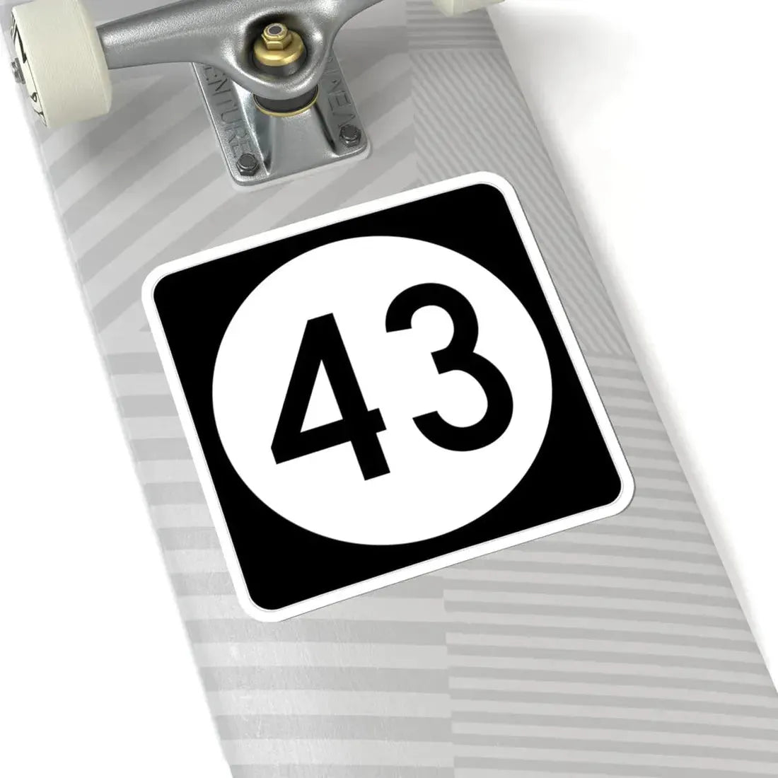 Iowa 43 (Iowa) (Road Sign) STICKER Vinyl Kiss-Cut Decal - The Sticker Space