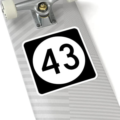 Iowa 43 (Iowa) (Road Sign) STICKER Vinyl Kiss-Cut Decal - The Sticker Space
