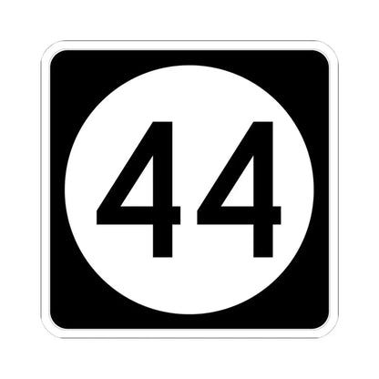 Iowa 44 (Iowa) (Road Sign) STICKER Vinyl Kiss-Cut Decal 4 Inch White - The Sticker Space