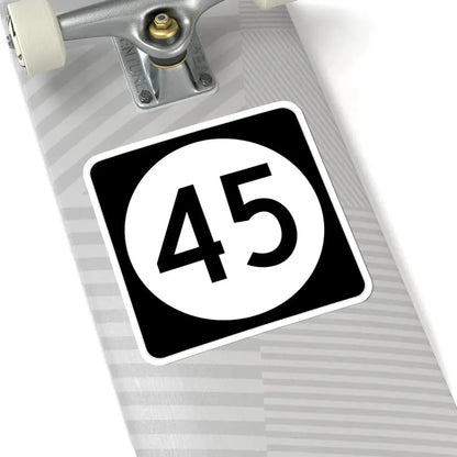 Iowa 45 (Iowa) (Road Sign) STICKER Vinyl Kiss-Cut Decal - The Sticker Space
