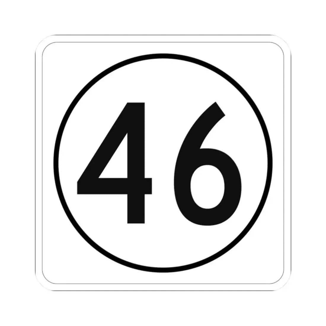 Iowa 46 1948 (Iowa) (Road Sign) STICKER Vinyl Kiss-Cut Decal – The ...