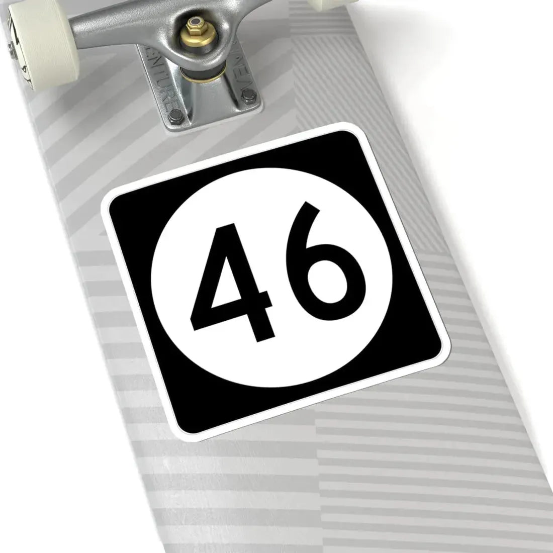 Iowa 46 (Iowa) (Road Sign) STICKER Vinyl Kiss-Cut Decal - The Sticker Space