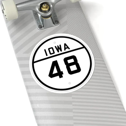Iowa 48 1926 (Iowa) (Road Sign) STICKER Vinyl Kiss-Cut Decal - The Sticker Space