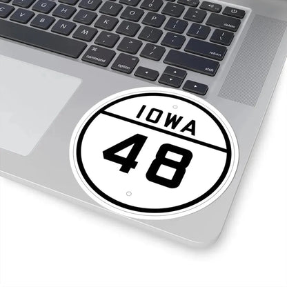 Iowa 48 1926 (Iowa) (Road Sign) STICKER Vinyl Kiss-Cut Decal - The Sticker Space