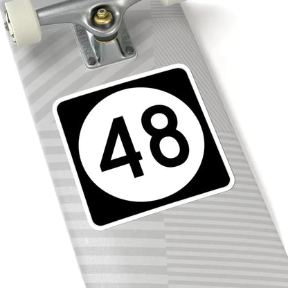 Iowa 48 (Iowa) (Road Sign) STICKER Vinyl Kiss-Cut Decal - The Sticker Space