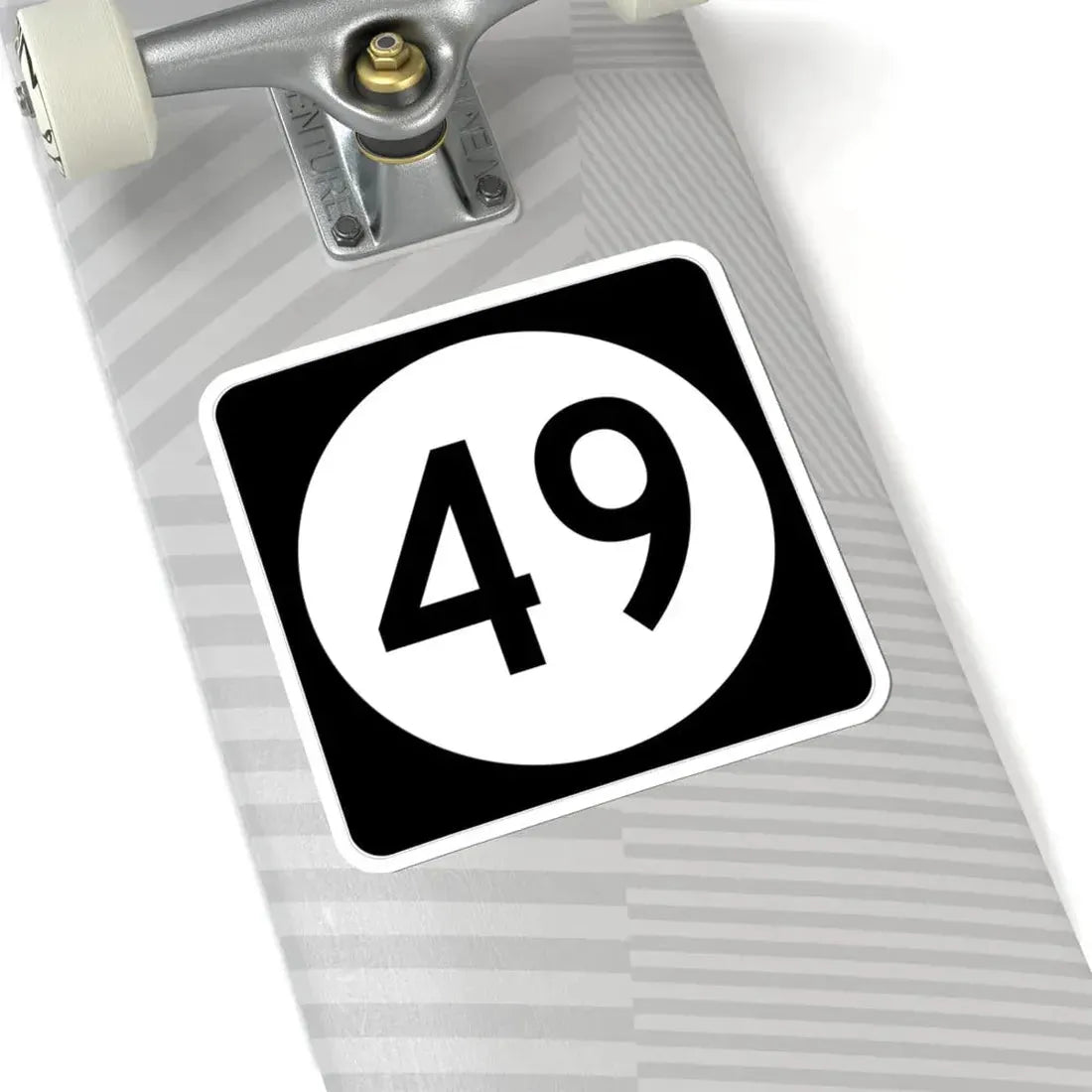 Iowa 49 (Iowa) (Road Sign) STICKER Vinyl Kiss-Cut Decal - The Sticker Space