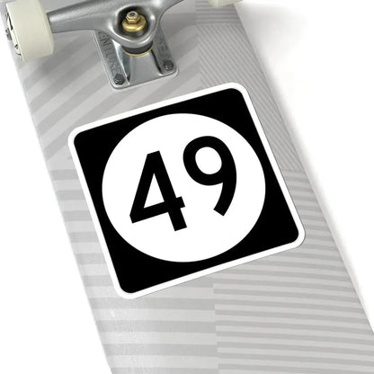 Iowa 49 (Iowa) (Road Sign) STICKER Vinyl Kiss-Cut Decal - The Sticker Space