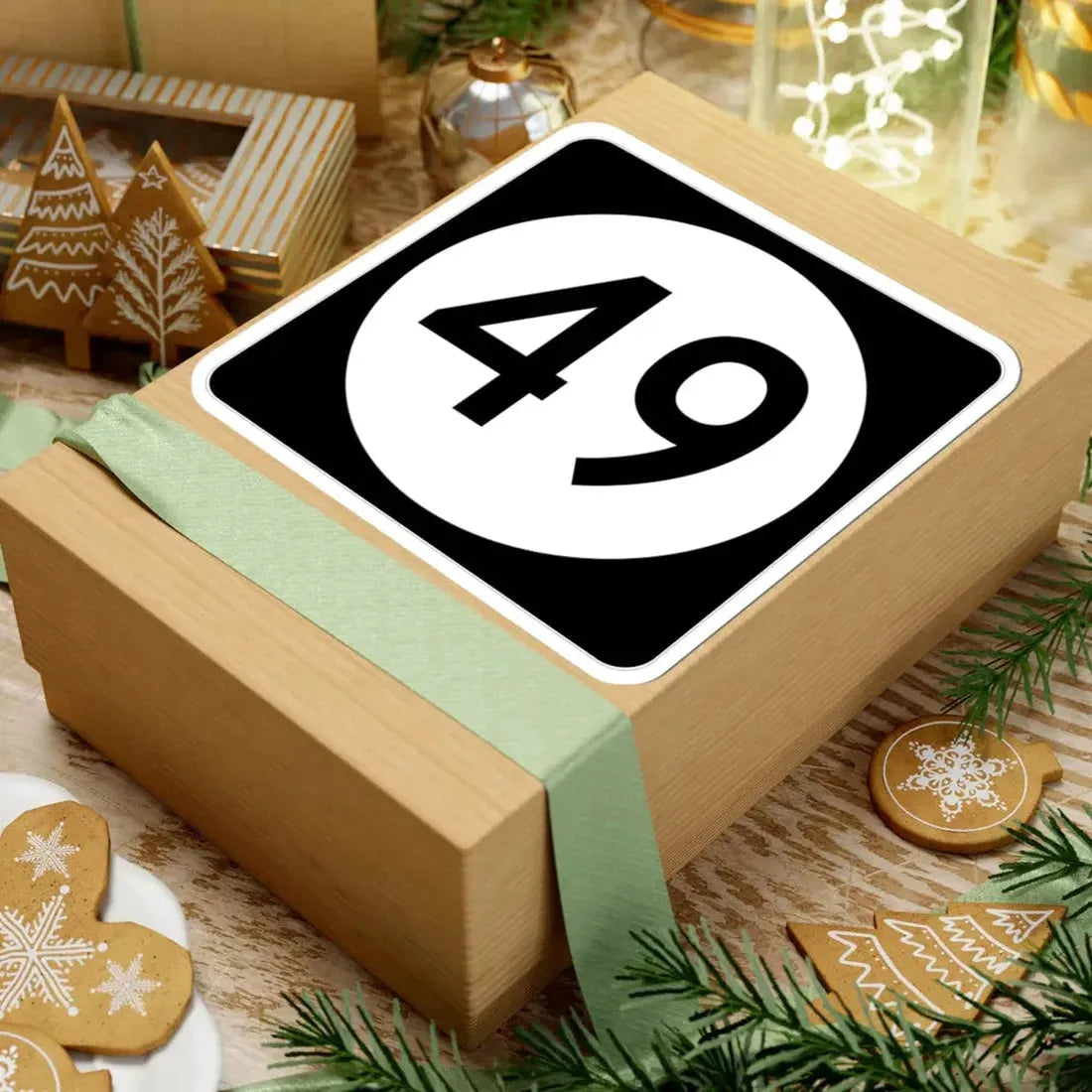 Iowa 49 (Iowa) (Road Sign) STICKER Vinyl Kiss-Cut Decal - The Sticker Space