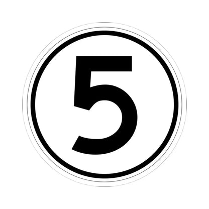 Iowa 5 1950 (Iowa) (Road Sign) STICKER Vinyl Kiss-Cut Decal 4 Inch White - The Sticker Space