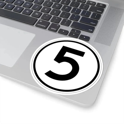 Iowa 5 1950 (Iowa) (Road Sign) STICKER Vinyl Kiss-Cut Decal - The Sticker Space