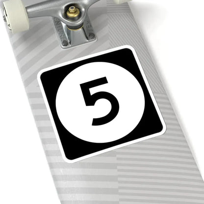 Iowa 5 (Iowa) (Road Sign) STICKER Vinyl Kiss-Cut Decal - The Sticker Space