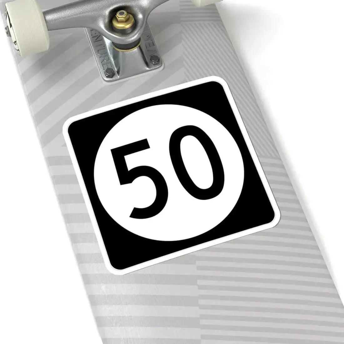 Iowa 50 (Iowa) (Road Sign) STICKER Vinyl Kiss-Cut Decal - The Sticker Space