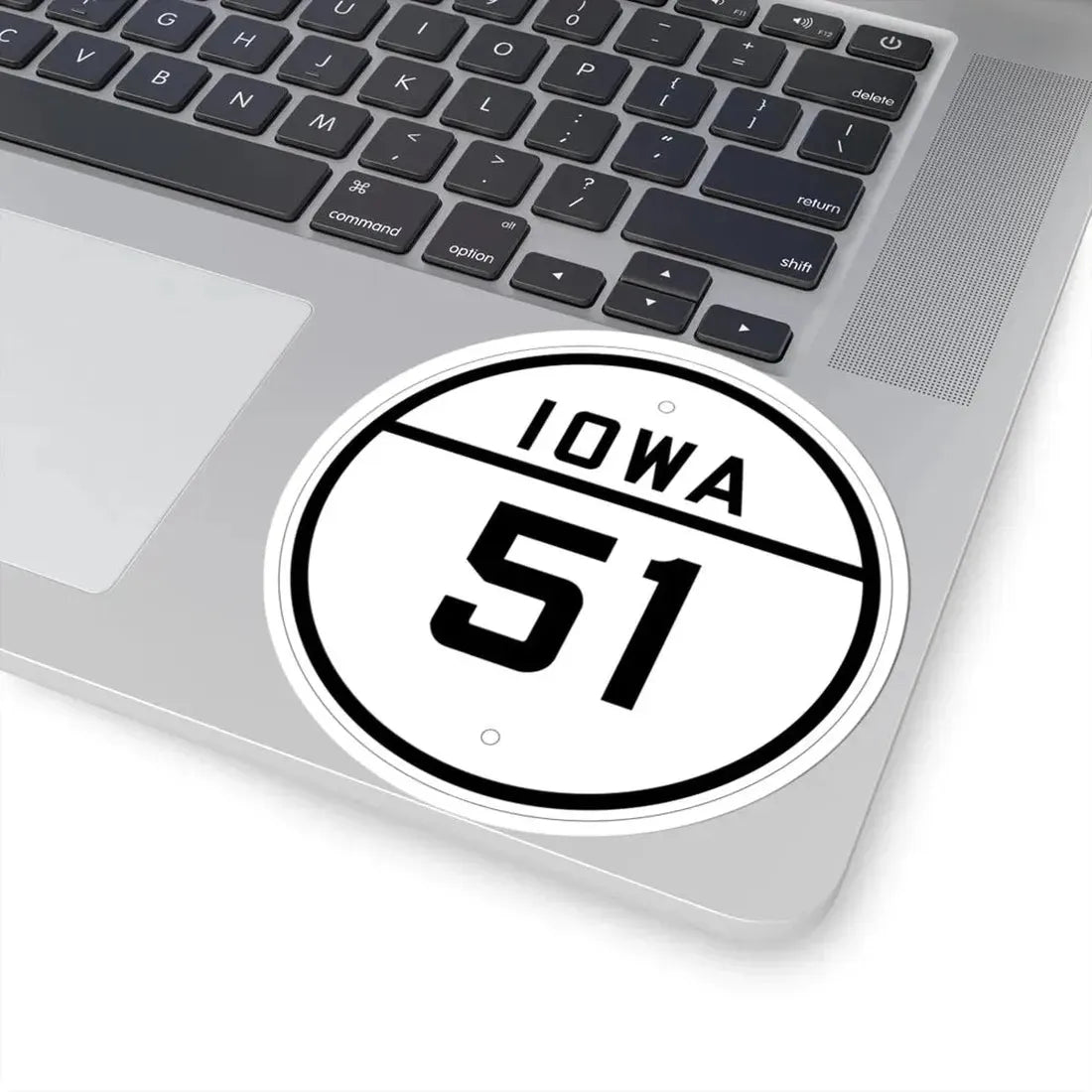 Iowa 51 1926 (Iowa) (Road Sign) STICKER Vinyl Kiss-Cut Decal - The Sticker Space