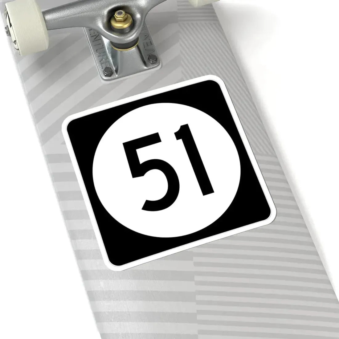 Iowa 51 (Iowa) (Road Sign) STICKER Vinyl Kiss-Cut Decal - The Sticker Space