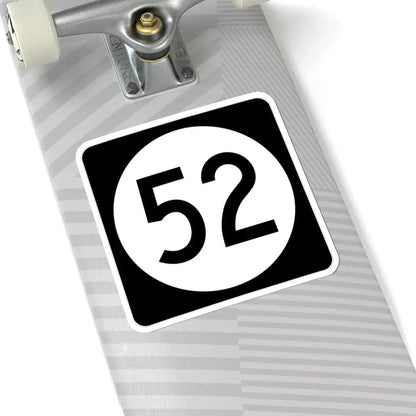 Iowa 52 (Iowa) (Road Sign) STICKER Vinyl Kiss-Cut Decal - The Sticker Space
