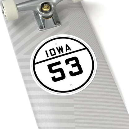 Iowa 53 1926 (Iowa) (Road Sign) STICKER Vinyl Kiss-Cut Decal - The Sticker Space