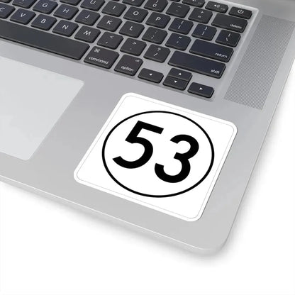 Iowa 53 1948 (Iowa) (Road Sign) STICKER Vinyl Kiss-Cut Decal - The Sticker Space