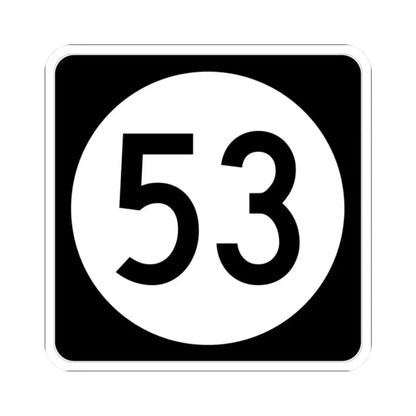 Iowa 53 (Iowa) (Road Sign) STICKER Vinyl Kiss-Cut Decal 2 Inch White - The Sticker Space