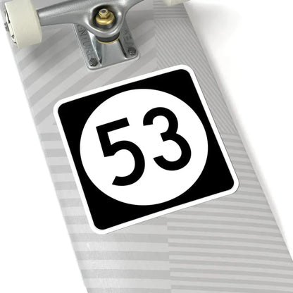 Iowa 53 (Iowa) (Road Sign) STICKER Vinyl Kiss-Cut Decal - The Sticker Space