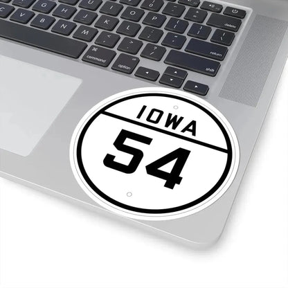 Iowa 54 1926 (Iowa) (Road Sign) STICKER Vinyl Kiss-Cut Decal - The Sticker Space