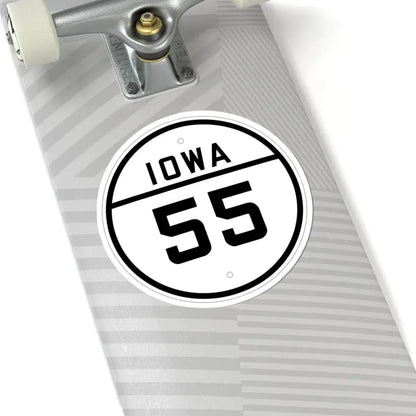 Iowa 55 1926 (Iowa) (Road Sign) STICKER Vinyl Kiss-Cut Decal - The Sticker Space