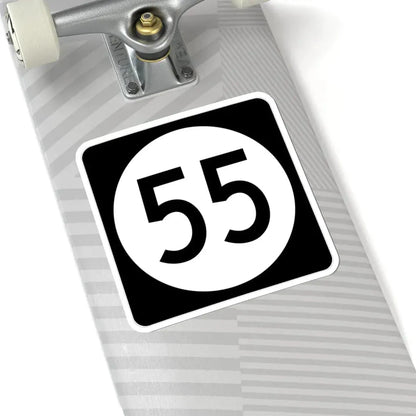 Iowa 55 (Iowa) (Road Sign) STICKER Vinyl Kiss-Cut Decal - The Sticker Space