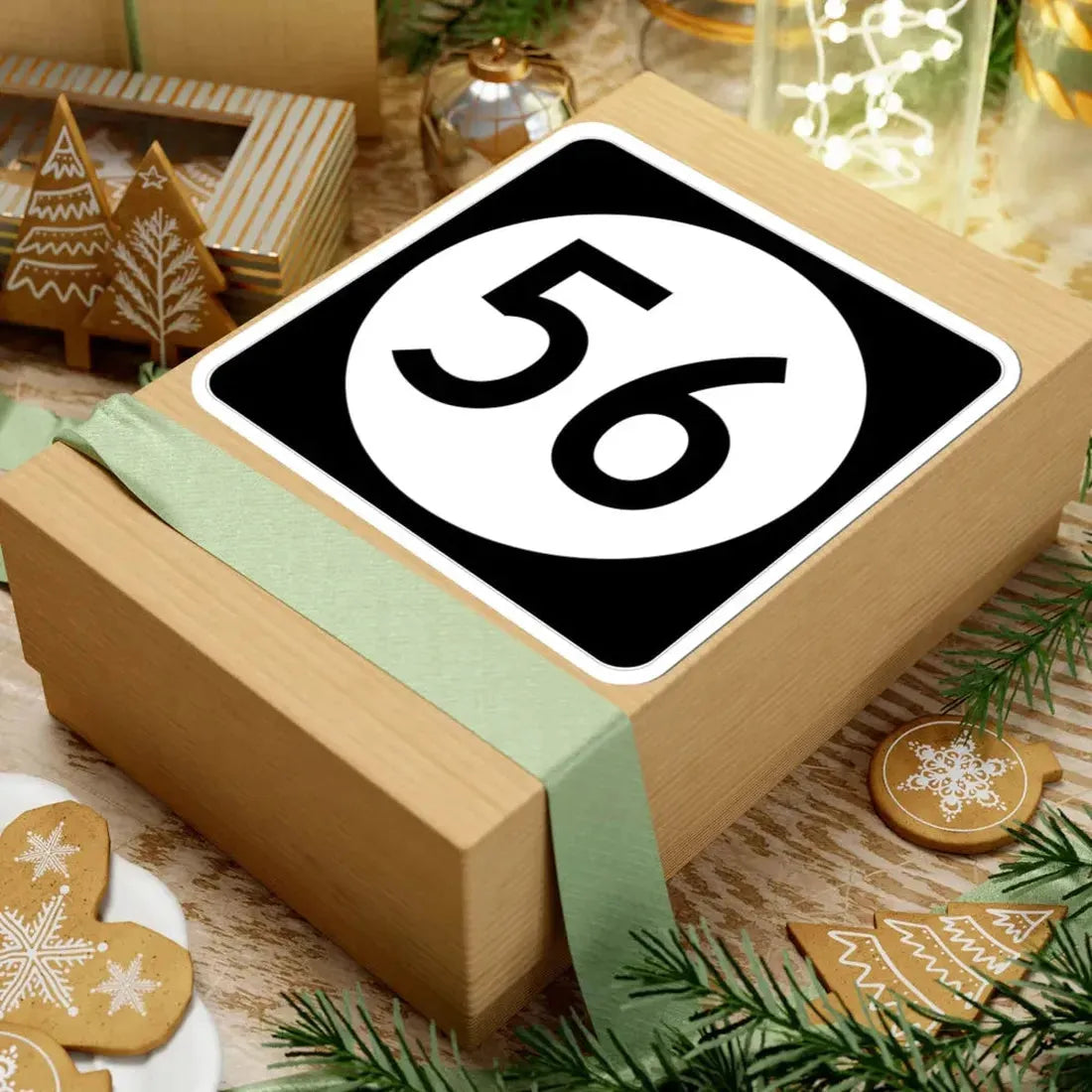 Iowa 56 (Iowa) (Road Sign) STICKER Vinyl Kiss-Cut Decal - The Sticker Space