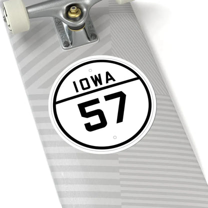 Iowa 57 1926 (Iowa) (Road Sign) STICKER Vinyl Kiss-Cut Decal - The Sticker Space