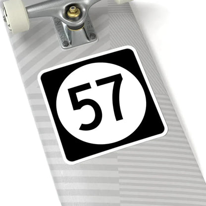 Iowa 57 (Iowa) (Road Sign) STICKER Vinyl Kiss-Cut Decal - The Sticker Space