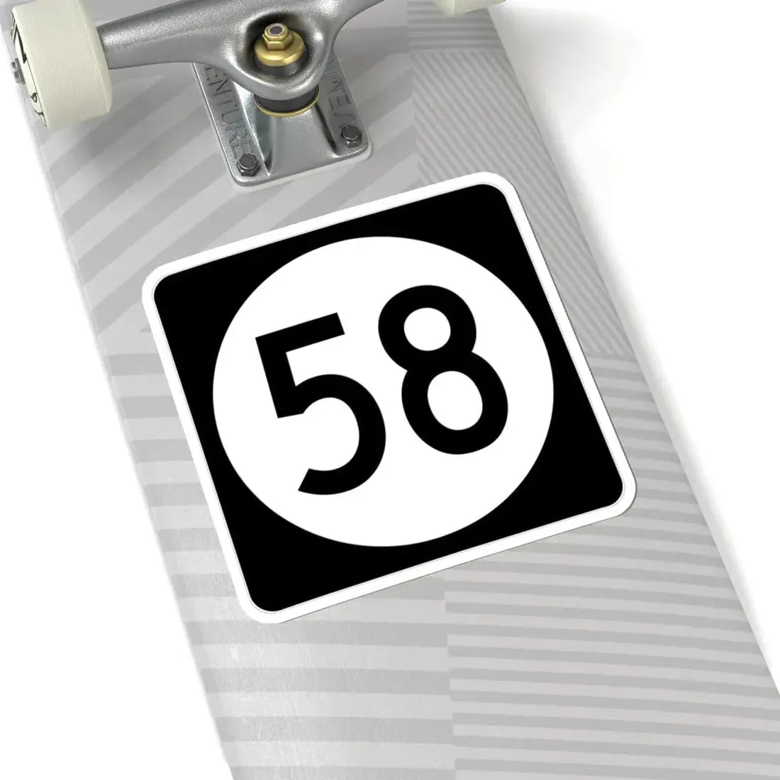 Iowa 58 (Iowa) (Road Sign) STICKER Vinyl Kiss-Cut Decal - The Sticker Space