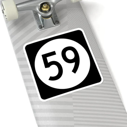 Iowa 59 (Iowa) (Road Sign) STICKER Vinyl Kiss-Cut Decal - The Sticker Space
