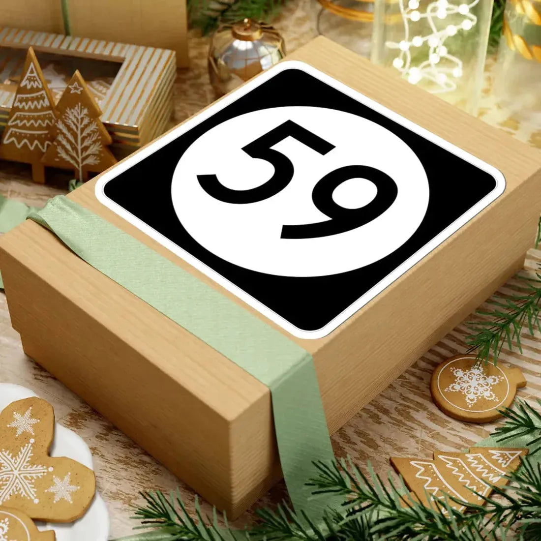 Iowa 59 (Iowa) (Road Sign) STICKER Vinyl Kiss-Cut Decal - The Sticker Space