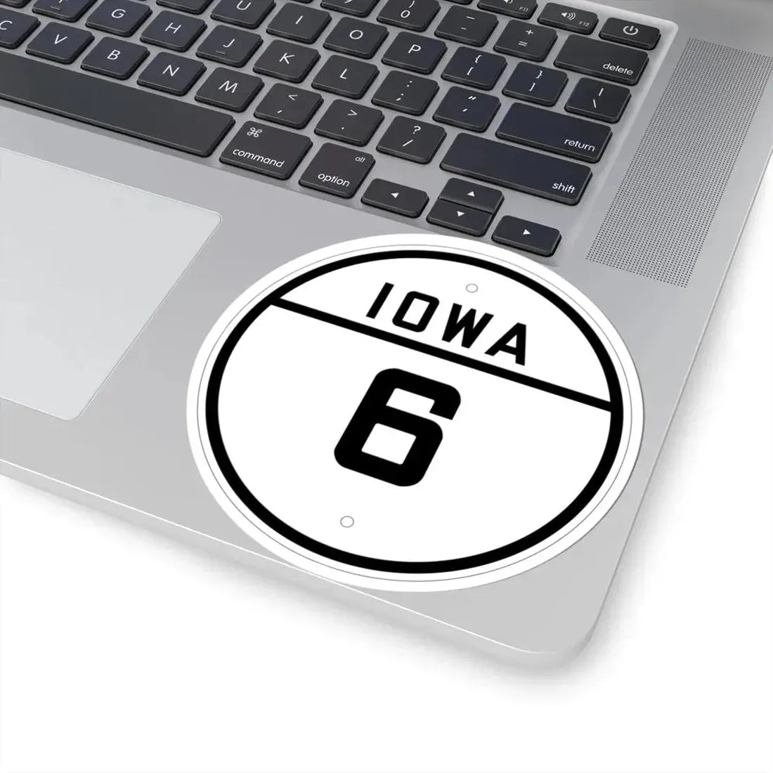 Iowa 6 1926 (Iowa) (Road Sign) STICKER Vinyl Kiss-Cut Decal - The Sticker Space