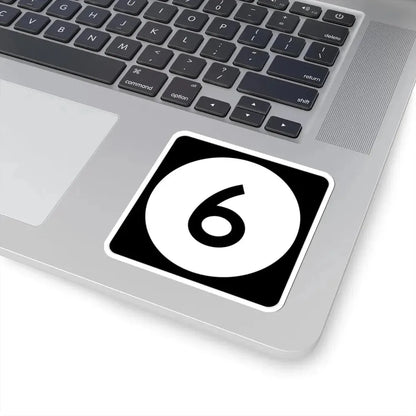 Iowa 6 (Iowa) (Road Sign) STICKER Vinyl Kiss-Cut Decal - The Sticker Space